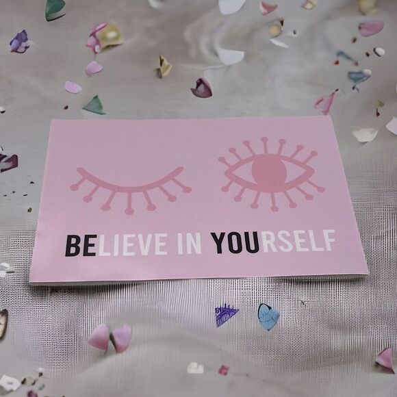 NWT M.C. squares BELIEVE IN YOURSELF Reusable adhesive white board cut out - Picture 1 of 6